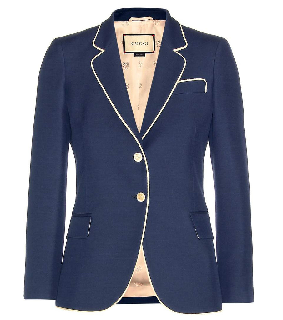 Silk and wool blazer